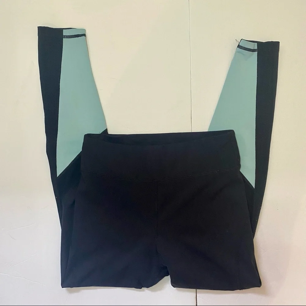 ALALA Heroine Tight Black And Aruba Blue 7/8 Leggings Size Small - Picture 3 of 15